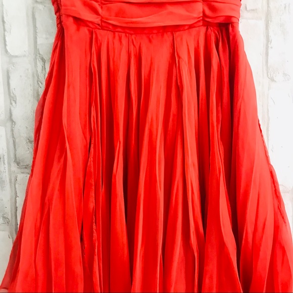 Casting Orange Strapless High Low Dress - Picture 8 of 10